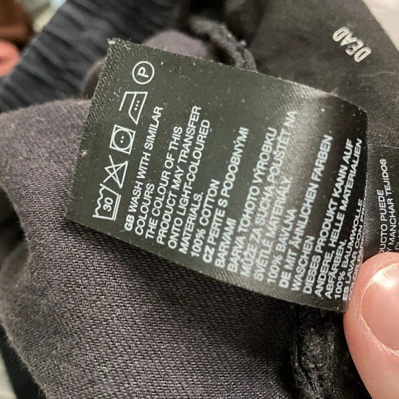 Cheap Monday Flow Crop  Jaded Black Pants Pull On Small - Picture 7 of 8